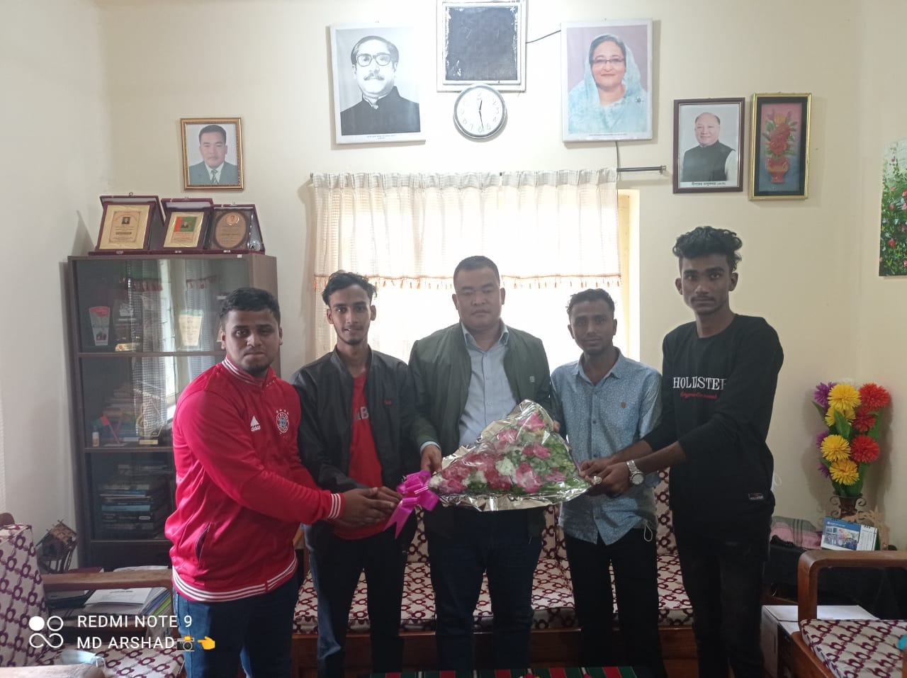 রেমলিয়ানা পাংখোয়া জেলা পরিষদ সদস্য  নির্বাচিত হওয়ায়  ছাত্রলীগের  শুভেচ্ছা