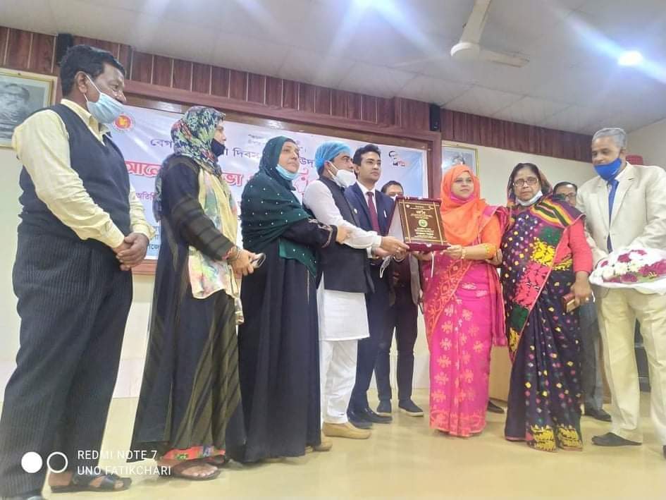 কাপ্তাইয়ের শ্রেষ্ঠ জয়িতা নারীর সম্মাননা পেলেন ইউএনও মুনতাসির জাহান