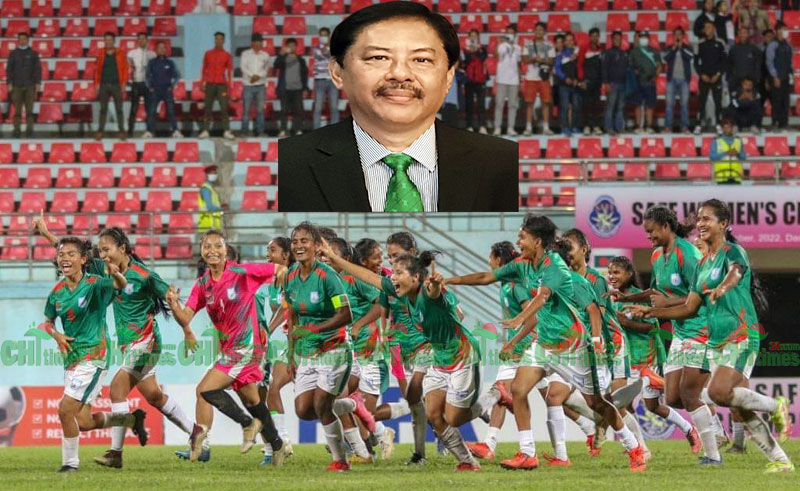 সাফ ফুটবলে বাংলাদেশ নারী ফুটবল দলের সাফল্যে পার্বত্যমন্ত্রীর অভিনন্দন