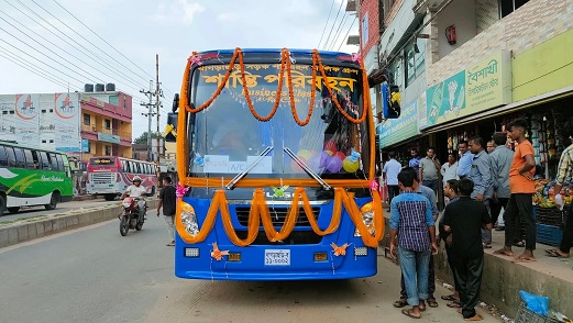 খাগড়াছড়ি-চট্টগ্রাম সড়কে এসি বাস সার্ভিস চালু