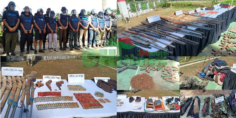 দূর্গম পাহাড়ে অভিযানে কুকিচিন-জঙ্গিসহ আটক-১০,অস্ত্র-গুলি উদ্ধার