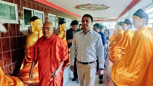 খাগড়াছড়ির মানিকছড়িতে আন্তর্জাতিক ভাবনা কেন্দ্র  পরিদর্শনে ভারতীয় ডেপুটি হাই কমিশনার