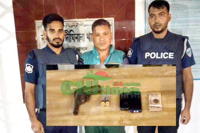 দীঘিনালায় যৌথ অভিযানে অস্ত্রসহ ইউপিডিএফ কর্মী আটক