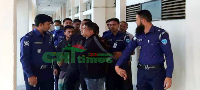 বান্দরবানে পাঁচ মানবপাচারকারীকে জেল হাজতে প্রেরণ
