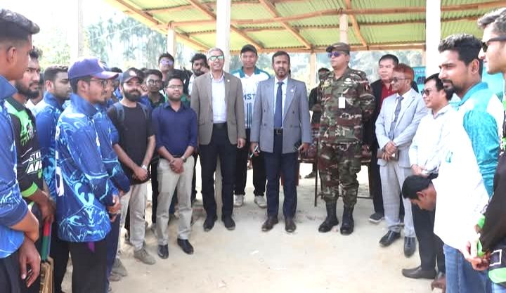 রাঙামাটি বিজ্ঞান ও প্রযুক্তি বিশ্ববিদ্যালয়ে ক্রিকেট খেলার উদ্বোধন