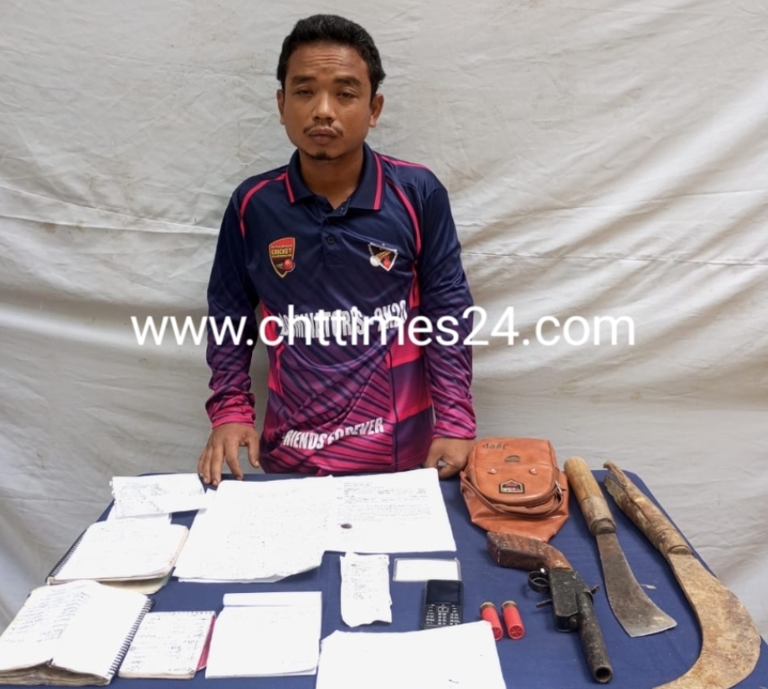 রাঙামাটিতে সেনা অভিযানে জেএসএস (মূল) এর সশস্ত্র সদস্য আটক, অস্ত্র উদ্ধার