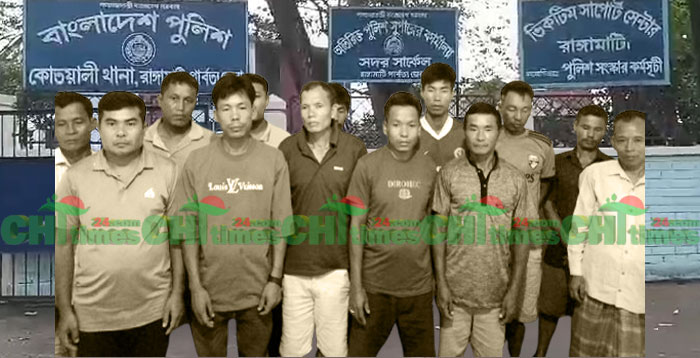 রাঙামাটিতে কোতয়ালী থানা পুলিশের অভিযানে গ্রেফতার-১১১