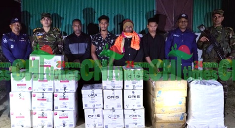 রাজস্থলীতে সেনাঅভিযানে বিদেশী সিগারেটসহ আটক-৪