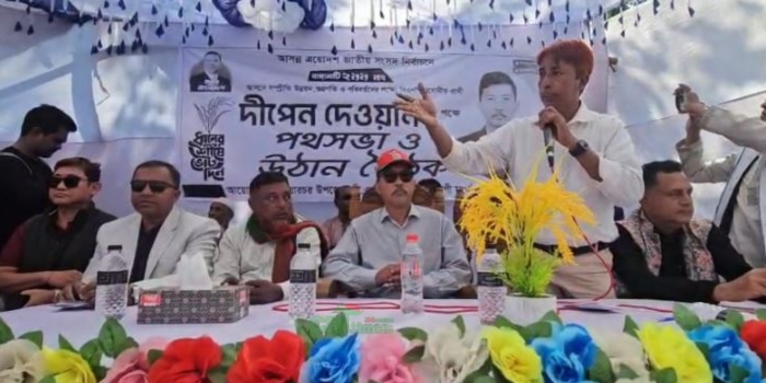 নানিয়ারচরে ধানের শীষ প্রতিকের প্রার্থী দীপেন দেওয়ানের ব্যাপক জনসংযোগ
