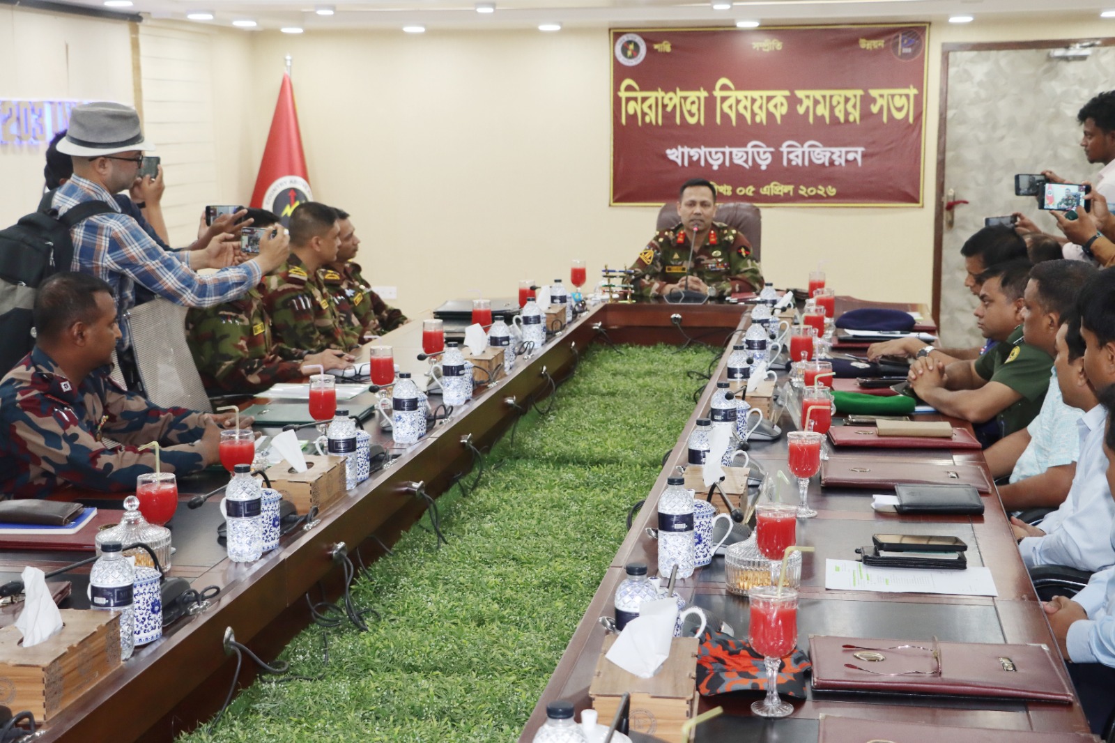 বৈসাবী উৎসব ঘিরে খাগড়াছড়িতে নিরাপত্তা জোরদারে সেনাবাহিনীর সমন্বয় সভা