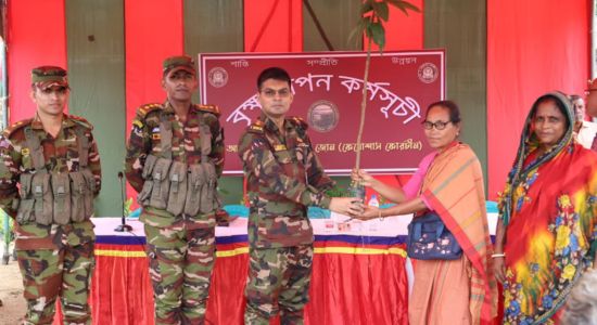 বাঘাইহাট সেনা জোনের উদ্যোগে তিন লক্ষ বৃক্ষরোপণের মহাকর্মসূচি শুরু