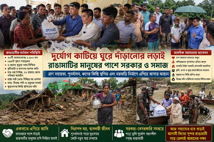 পানি নামতেই ভেসে উঠছে ধ্বংসস্তূপ, বেঁচে থাকার নতুন যুদ্ধ শুরু রাঙামাটির দূর্গতদের