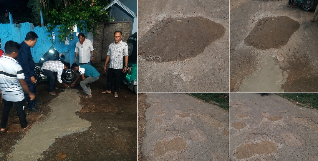 হাসপাতালের ভাঙা সড়ক মেরামত করল অটোরিকশা শ্রমিক ইউনিয়ন ও বেবি ট্যাক্সি চালক কল্যাণ সমিতি