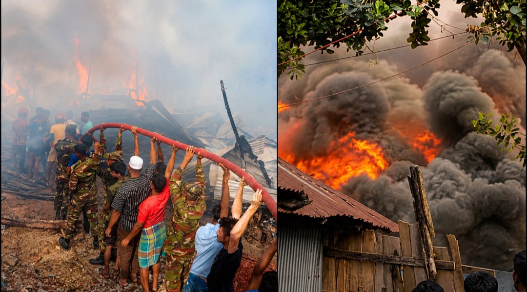 রাঙামাটির লংগদুতে আগুনে পুড়ল তিন ফার্নিচার কারখানা, ক্ষতি প্রায় কোটি টাকা